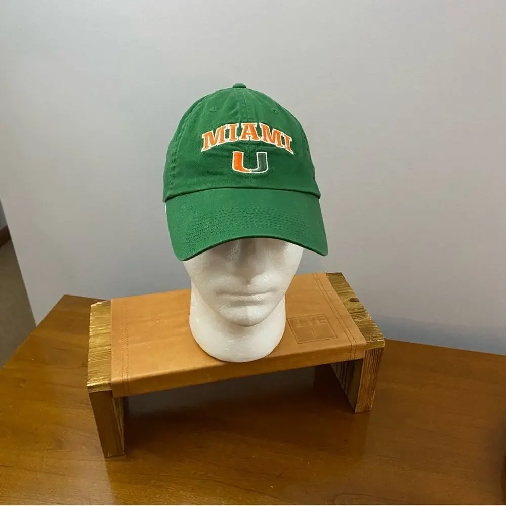 Miami‎ Hurricanes Vintage Sports Specialities Green Baseball Cap Hat Adjustable